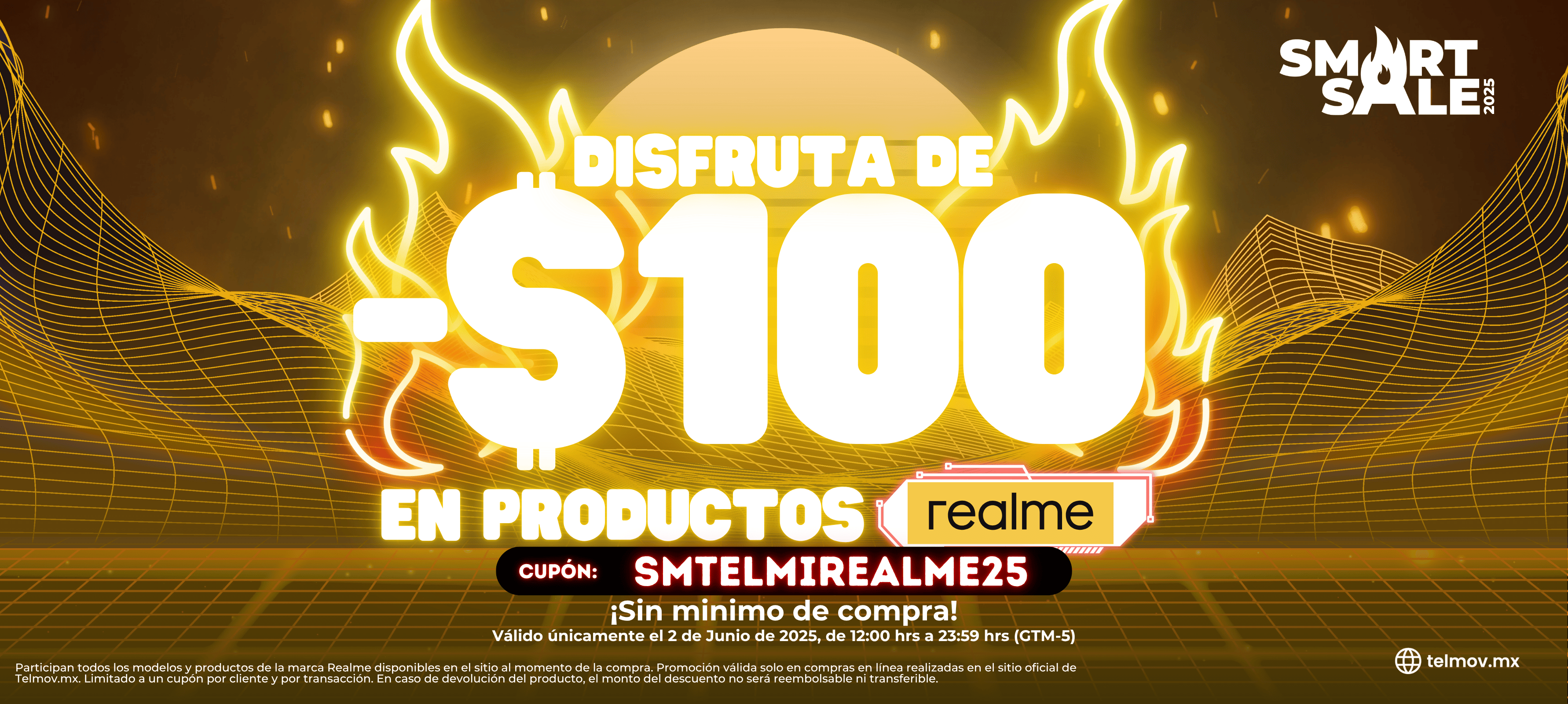 ¡-$100 de descuento en productos Realme!