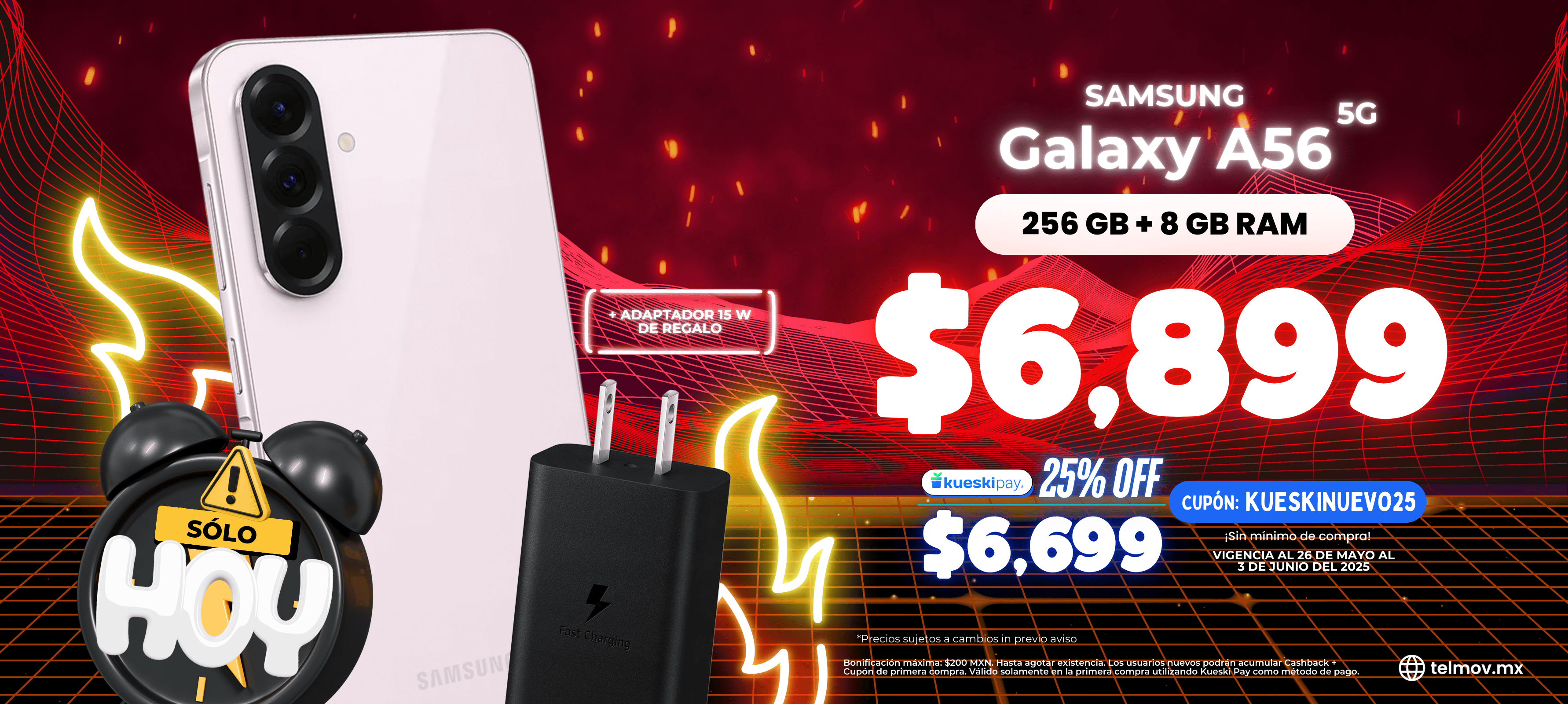¡Oferta Flash Samsung Galaxy A56!
