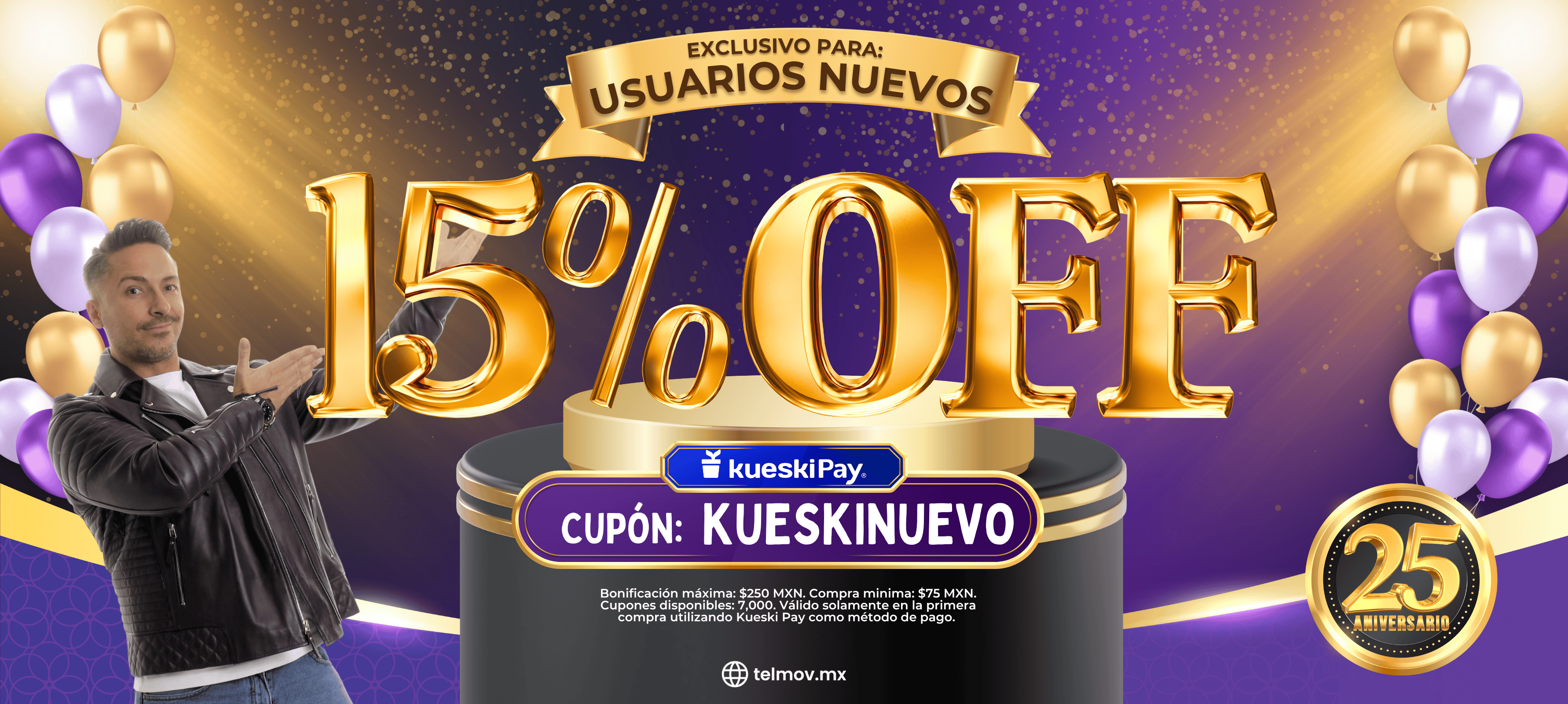 15% OFF con Kueski Pay