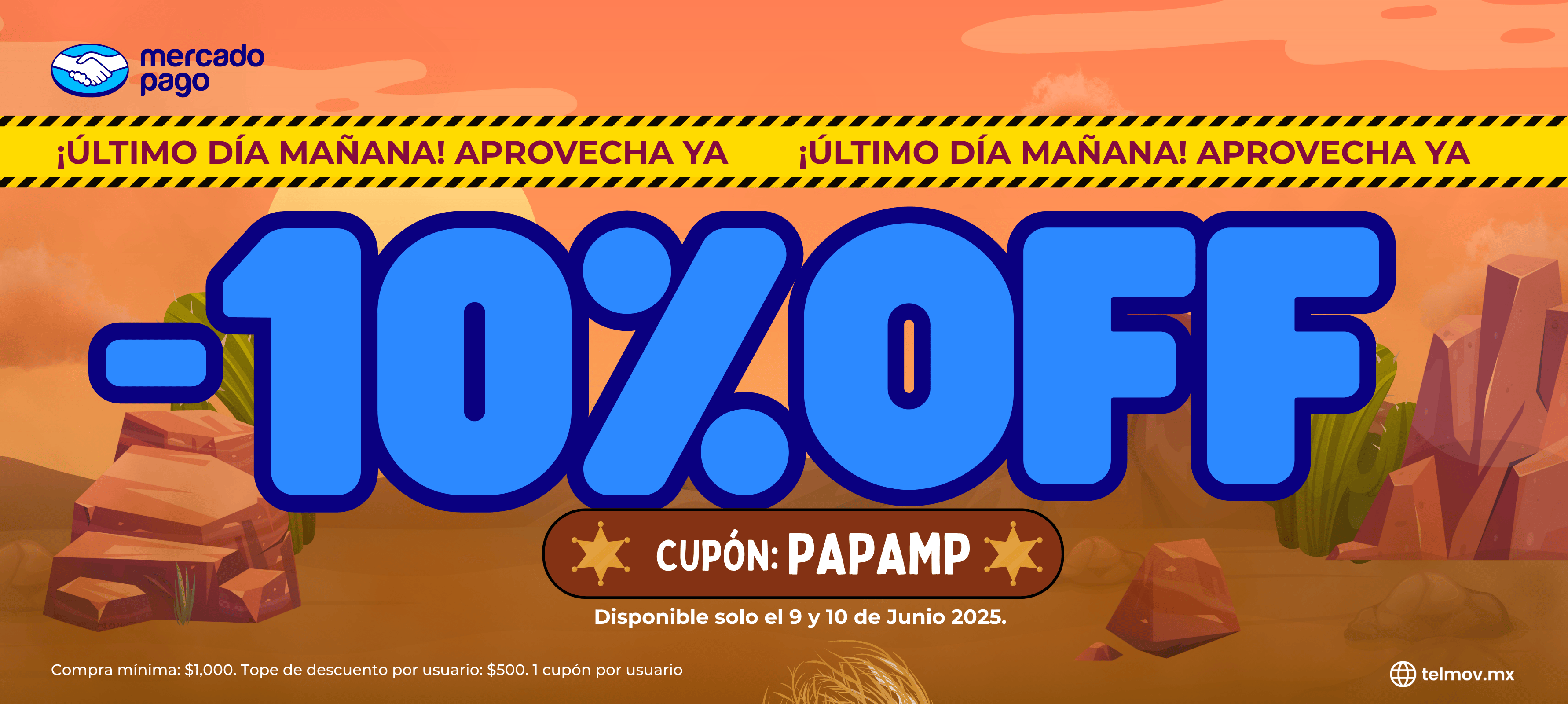 ¡Disfruta de 10%OFF con Mercado Pago!