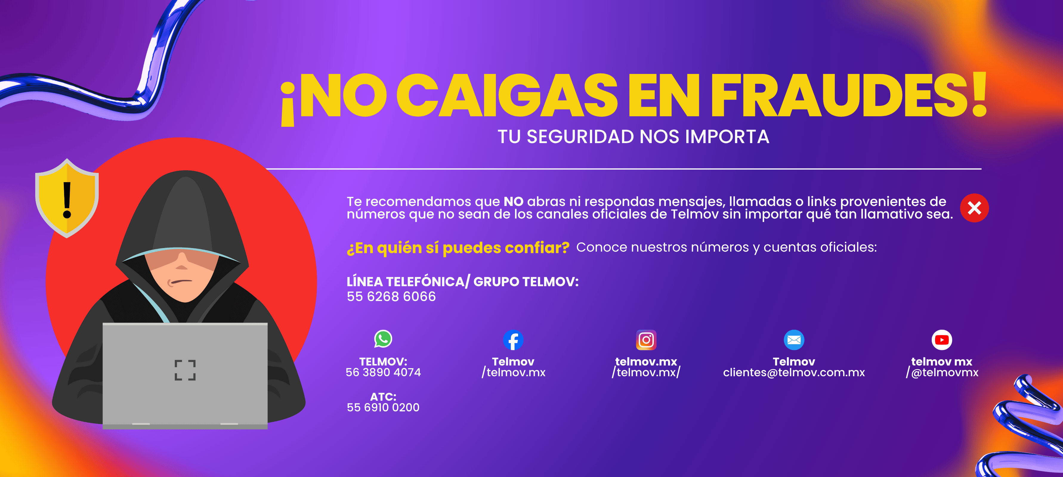 ¡No caigas en fraudes!